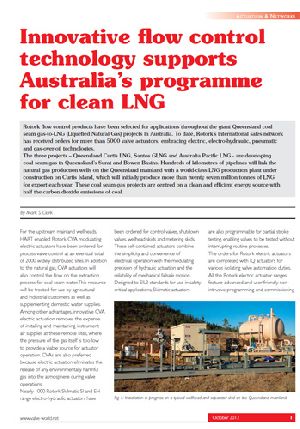 Innovative flow control technology supports Australia’s programme for clean LNG