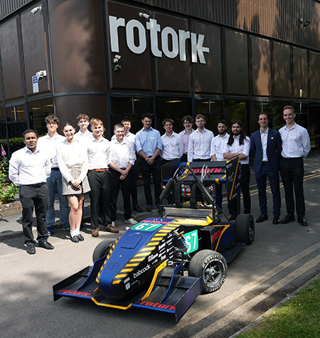 Rotork hosted the launch event for Team Bath Racing Electric car